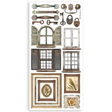 Stamperia Paper Cut Out Sheets - Golden Harmony (4 ark)